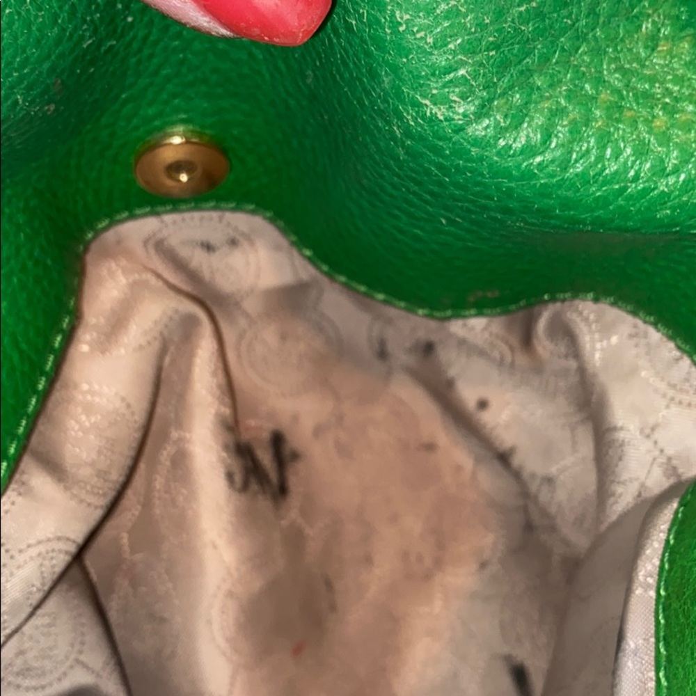 Green Michael Kors Purse with Strap - Picture 4 of 9
